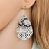 4 Pairs Bohemian Snakeskin Leather Earrings Set Retro Leopard Print Teardrop Earring Dainty Animal Python Print Drop Earrings for Women Jewelry...