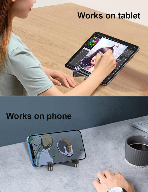Cell Phone Stand, Phone Stand for Desk, Foldable & Portable iPhone Stand, Phone Holder Stand Compatible with All Mobile Phone, iPhone, iPad Mini, ...
