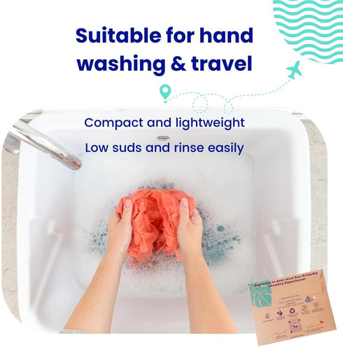 "Naturali Eco Travel Laundry Detergent Sheets - 5-Pack: Compact, Convenient, Cruise Ship Essentials; Sink & Hand Wash Soap; Must-Have for Internat...