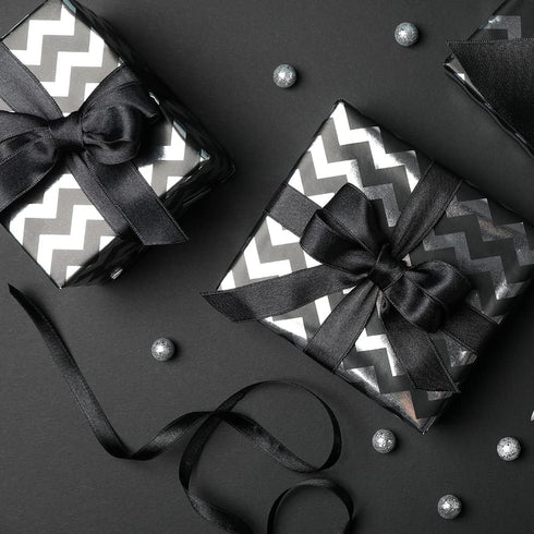 LIUYAXI Black Double Faced Satin Ribbon, 1/8" X Continuous 100 Yards, Thin Ribbons Perfect for Gift Wrapping Wedding Invitation Card Hair Bows Tag...