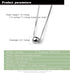 Classic Sterling Silver Ball Necklace For Women Fashion Bead Pendant Choker Solid 925 Silver Chain 16 "+2 "Adjustable Fine Jewelry Gift...
