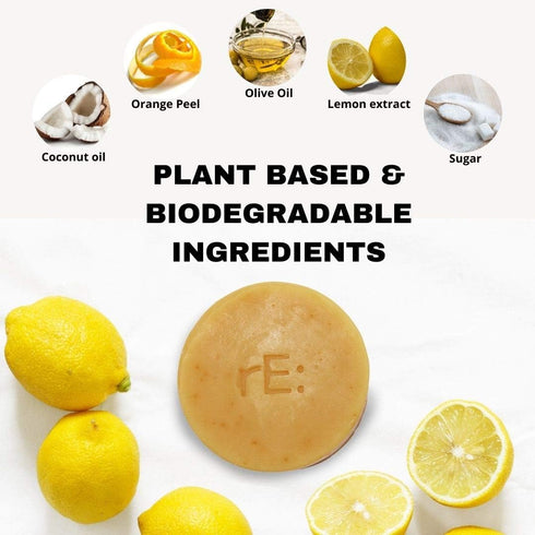 rE: Eco-Friendly Dish Washing Soap Bar with Loofah Holder - Palm Oil Free, Zero Waste, Plastic Free, Free of Artificial Dyes and Fragrance, and Ci...