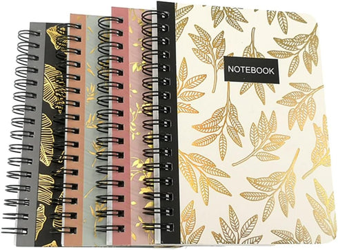 ALIMITOPIA 4 Pack A6 Spiral Notebook Journal,Wirebound Ruled Sketch Book NotePad Diary Memo Planner,A6 Size(5.7X4.1) & 80 sheets (Leaf)...