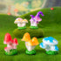 15 Pcs Tiny Mushrooms Colorful Mushroom Tiny Fairy Garden Mushrooms Figurines Little Resin Mushroom for Garden Landscape Bonsai Craft Ornament...
