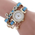 CdyBox Women Wholesale 6 pack Love Printed Bracelet Watches Set Lot Diamond Wrap Around Cuff Quartz Wrist Watch for Ladies Girls...