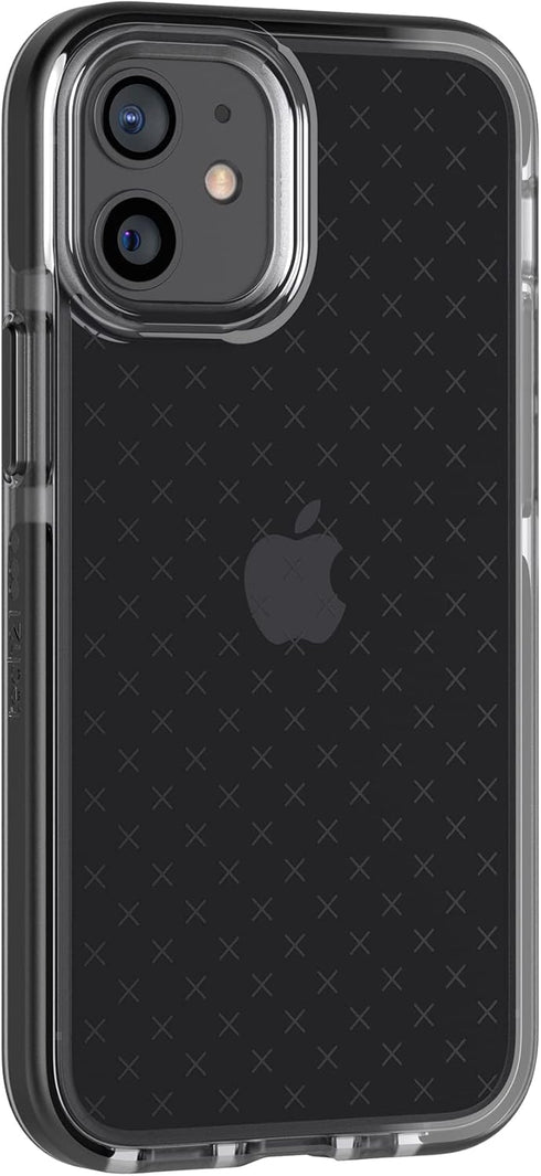 tech21 Evo Check Phone Case for Apple iPhone 12 and 12 Pro 5G with 12 ft Drop Protection, Smokey/Black T21-8373...