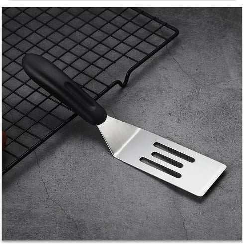 2 Pack Small Metal Spatula,Mini Spatula for Flipping, Cooking and Baking,Stainless Steel Brownie Spatula with Non-Slip Handle for kitchen Use...