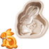 Crethinkaty Easter Bunny Mini Cake Pan Pie Mold, 5.5 Inch Cake Tin with Non Stick Coating Baking Molds Bakeware Tray for Christmas Cake Chocolate ...