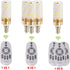 Smart Led Corn Light-Bulb with Remote-Control E14 9W Light Bulbs Adjustable Color Temperature (Warm/Cool) and Brightness, 2 Pack (2 Bulbs + 1 Remo...