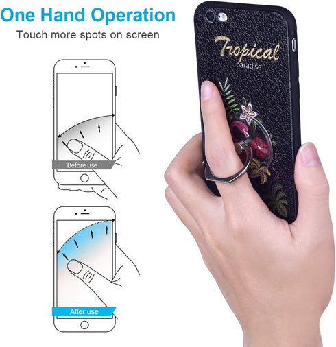 Transparent Phone Ring Holder Grip, Clear Cell Phone Accessories, Ring Holder 360 Degree Rotation 180 Degree, Flip Ring Grip Finger Ring Stand Kic...