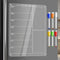 Acrylic Magnetic Menu Board for Kitchen,Acrylic Weekly Calendar for Fridge,Acrylic Dry Erase Board for Refrigerator,Clear Meal Planner for Fridge ...