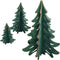 3D Tree Set Wooden Ornament for Christmas Tree...