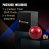 RYANSTAR Carbon Fiber Shift Knob Gear Shifter Knobs with 3 Adapters Round Ball Stick Shifter Level Red...