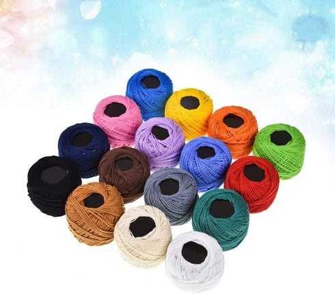 Healifty Embroidery Kits 16 Color Handcrafts Embroidery Thread Bracelet String Threader Embroidery Floss Embroidery Cross Kit (Color) Sewing Threa...