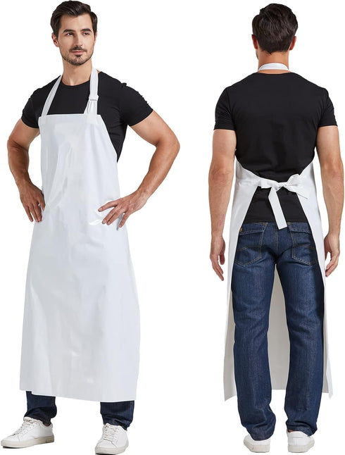 Nanxson TPU Waterproof Apron Lightweight Industrial Work Apron with Adjustable Buckle Butcher Aprons for Dishwashing CF3148...