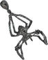 Creative Men Women Halloween Enamel Corsage Crystal Rhinestone Spider Shaped Brooch Pins (Black)...