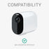 kwmobile 2X Skin Compatible with Arlo Essential Spotlight - Silicone Security Camera Case Outdoor CCTV Cover - Grey...