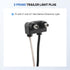 Oyviny 10PCS Truck Trailer 2 Wire Pigtail Harness 10" Long, Right Angle 2 Pin Trailer Light Connector Fits with 2" and 2.5" Side Marker/Clearance ...