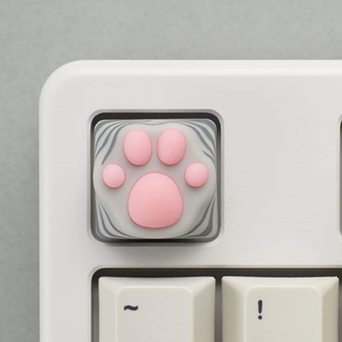 SYA ZOMOPLUS Cute Cat Paw Keycap,Squishy Paw Custom Keycap-1pc Keycap for Mechanical Keyboard,Suitable for Cherry MX/Gateron Switches-ESC Key Keyc...