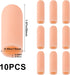 ANCIRS 10pcs Gel Finger Support Protector Caps Gloves, Gel Finger Cots/Covers, Silicone Fingertips for Hands Cracking, Eczema Skin, Trigger Finger...