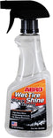 ABRO Black Xtreme Wet Tire Shine, 16 oz., Tire Dressing for Deep Glossy Finish for Protection and Conditioning, Long-Lasting Tire Shine Spray, Fig...
