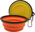 Large Collapsible Dog Bowl 35oz,2 Pack Portable and Foldable Pet Travel Bowls Collapsable Dog Water Feeding Bowls Dish with 2 Carabiners & Lids fo...