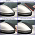 2Pcs Mirror Rain Visor Guard, Universal Waterproof Auto Flexible Mirror Cover Rubber Carbon Fiber Visor Guard Car Exterior Trim Accessories for Mo...