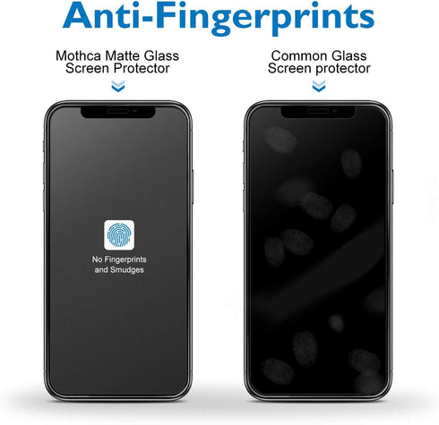 Mothca Matte Glass Screen Protector for iPhone 11 Pro Max/iPhone Xs Max Anti-Glare & Anti-Fingerprint Tempered Glass Clear Film Full Screen Case F...