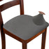 Chair Seat Covers Set of 6 Stretch Grey Chair Covers for Dining Room Square Removable Washable Chair Protector Seat Cushion Slipcovers for Kitchen...