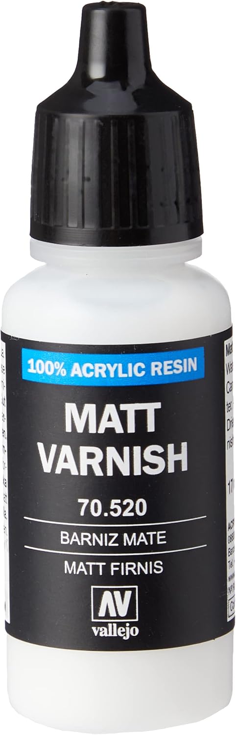 Vallejo Matt Model Color Acrylic Varnish, 17ml...