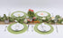SHACOS Round Placemats Set of 4 Round Table Placemats Braided Cotton Place Mats 15 inch for Kitchen Dining Table Holiday Party (Pea Green, 4)...