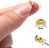 SANNIX 30pcs/15 Pairs Gold Plated Earring Backs Yellow Replacement Secure Ear Lockings...