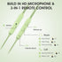 Green Wired Earbuds with Mic in-Ear Earphones with Build-in Microphone Noise Isolating Headphones Perfect for Women Girls Boys Teens School Comput...