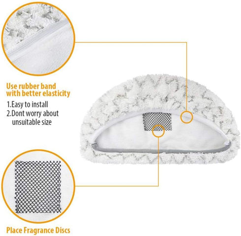Steam Mop Replacement Pads for Bissell Powerfresh Steam Mop Pads Compatible with 1940 1440 1544 Series 19402 19404 19408 19409 1940a 1940f 1940q 1...