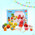 Lacing Farm Toy Wooden Block Set, Early Educational Toys String & Lacing Beads Games for Toddlers Kids Farm Animal Learning Play Set (16 Pieces)...