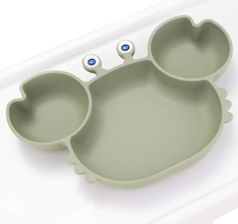 Silicone Suction Plate for Toddlers - Self Feeding Training Divided Plate Dish and Bowl for Baby and Toddler, Fits for Most Highchairs Trays, BPA ...