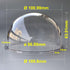 4.3 Inch Outdoor Waterproof Polycarbonate PC Clear Ball Cover Heightened Surveillance Security CCTV Camera Dome Protective Housing Optical Round T...