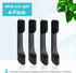 Toothbrush Replacement Heads for Quip, Adult Refill Electric Toothbrush Heads, Black, Pack of 4...