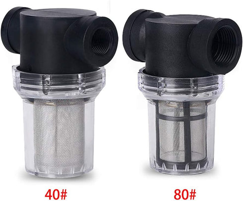 EKDJKK 1 inch Inline Mesh Strainer, Water Pump Strainer, Garden Hose Sediment Filter, Water Pump Filter, Pipeline Sprayer, Fits for RV Water Tank ...