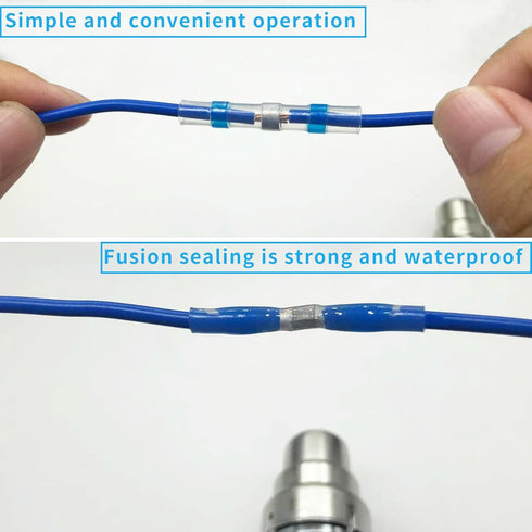 180 Pcs Solder Seal Wire Connectors,Electrical Connectors Heat Shrink Wire Connectors Waterproof Wire Connectors-Insulated Electrical for Marine A...