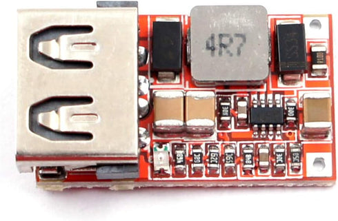 (5 Pack) 15W USB 5V 3A DC Buck Voltage Step-Down Module 9V 12V 18V Input Synchronous Rectification 97.5% Efficiency...