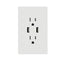Micmi USB Outlet Decorator Receptacle 3.1A Receptacle, in-Wall Charger with 15 Amp, 125 Volt Tamper-Resistant Outlet Charger (1, White, 3.1A USB A...
