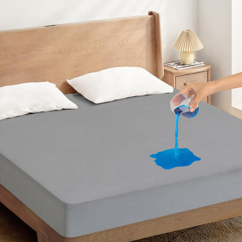 Twin Mattress Protector Waterproof, Twin Size Mattress Pad Cover for Kids Bed,Soft & Breathable Twin Fitted Bed Sheet for Single Bed with Deep Poc...