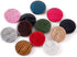 10 Pcs Round Resin Buttons Striped Buttons for Overcoat Sewing Accessories (Red, 21mm)...