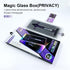 Protective Film Set for iPhone 15 Pro Max - 2 Tempered Glass Protectors with Anti-Spy and Dust-Free Storage Box - Full Screen Coverage (iPhone 15 ...