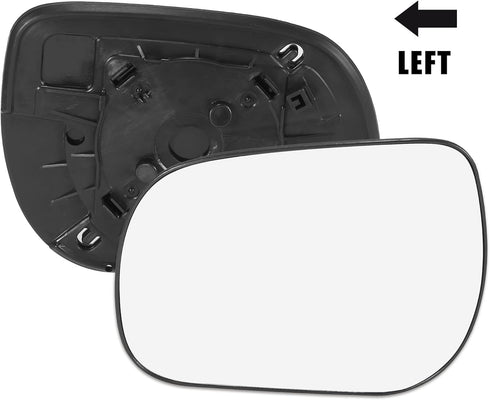 X AUTOHAUX Car Rearview Left Side Non-Heated Mirror Glass with Backing Plate 8796142790 for Toyota RAV4 2006-2011...