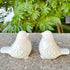 2PCS Ceramic Bird Figurines Decorative Bird Ornaments Statue for Home Garden Decor (White)...