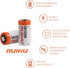 CR123A Lithium Battery, 10 Pack 3V 1500mAh Lithium Manganese Dioxide(Li-MnO2) Battery for Flashlight Alarm Smart Sensor Microphones, Non-Rechargea...