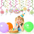 30Ct CandyLand Hanging Swirl Decorations,Lollipop Decorations,Sweet Decorations for Girls,Boys,Kids,Home,Classroom,Office,Baby Shower...