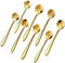 Stainless Steel Flower Coffee Spoon Set, LEIHEFA 8 Pcs Creative Tea Spoon,Stirring Spoon, Ice Tea Spoon for Tea, Cake, Sugar, Dessert Ice Cream Sp...